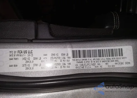 2018 Jeep Grand Cherokee Srt-8 z USA, uszkodzony, nr VIN 1C4RJFDJ7FC174357